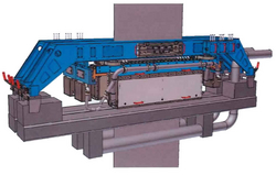 Electromagnetic strip stabilization system that contributes to more resource efficient steelwork