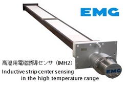 Inductive sensor with steel strip control even in harsh environments